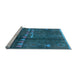 Sideview of Machine Washable Solid Light Blue Modern Rug, wshurb1258lblu