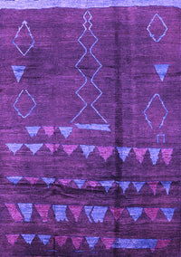 Solid Purple Modern Rug, urb1258pur