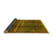 Sideview of Solid Yellow Modern Rug, urb1258yw
