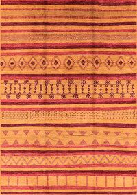 Solid Orange Modern Rug, urb1259org