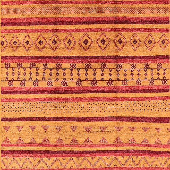 Solid Orange Modern Rug, urb1259org