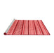 Modern Red Washable Rugs