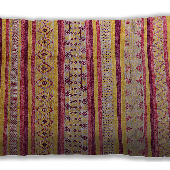 Mid-Century Modern Urban Crimson Red Lumbar Throw Pillow, 13 inch by 19 inch, lburb1259