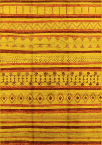 Solid Yellow Modern Rug, urb1259yw