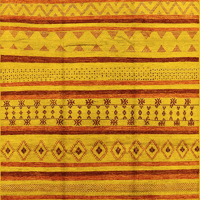Solid Yellow Modern Rug, urb1259yw