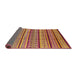 Sideview of Mid-Century Modern Orange Solid Rug, urb1260