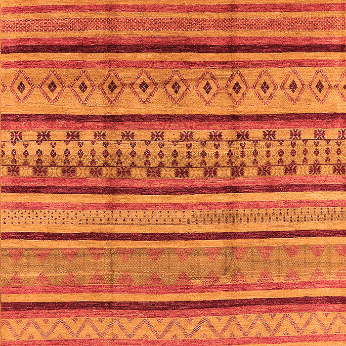 Machine Washable Solid Orange Modern Area Rugs, wshurb1260org