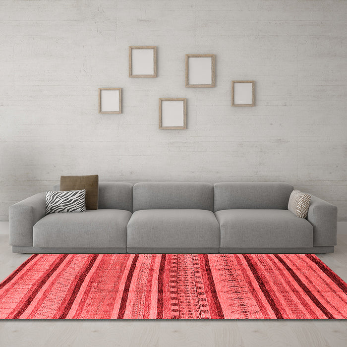 Modern Red Washable Rugs