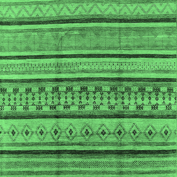 Solid Emerald Green Modern Rug, urb1260emgrn