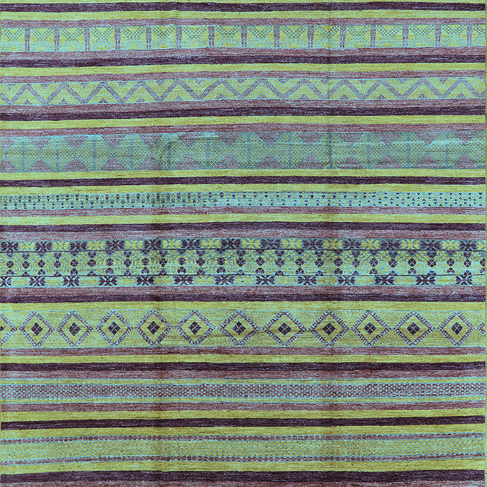 Square Solid Light Blue Modern Rug, urb1260lblu