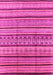 Machine Washable Solid Pink Modern Rug, wshurb1260pnk