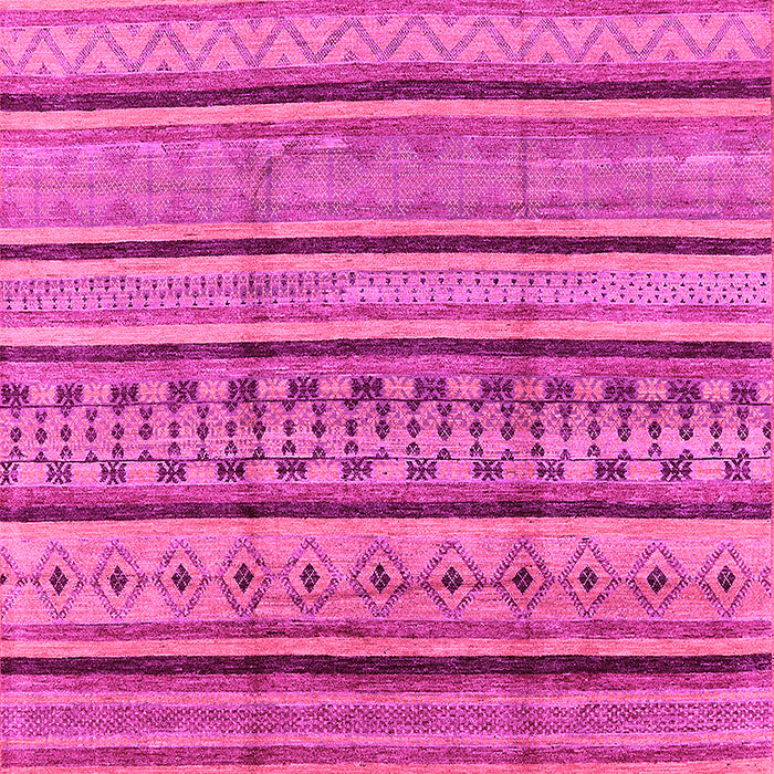 Machine Washable Solid Pink Modern Rug, wshurb1260pnk