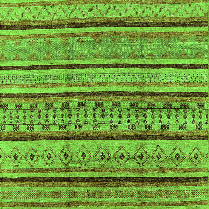 Machine Washable Solid Green Modern Area Rugs, wshurb1260grn