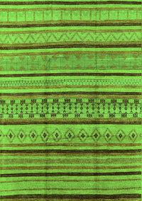 Solid Green Modern Rug, urb1260grn