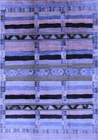 Southwestern Blue Country Rug, urb1261blu