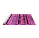 Sideview of Machine Washable Southwestern Pink Country Rug, wshurb1261pnk