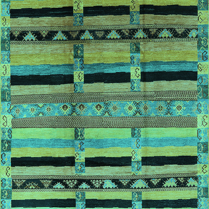 Southwestern Turquoise Country Rug, urb1261turq