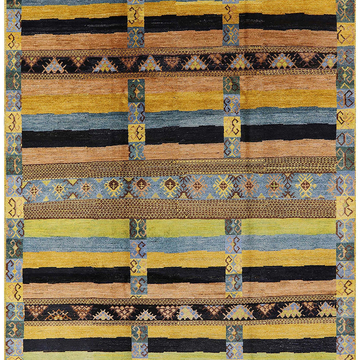 Mid-Century Modern Reddish Brown Southwestern Rug, urb1261