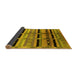 Sideview of Southwestern Yellow Country Rug, urb1261yw