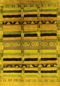 Southwestern Yellow Country Rug, urb1261yw