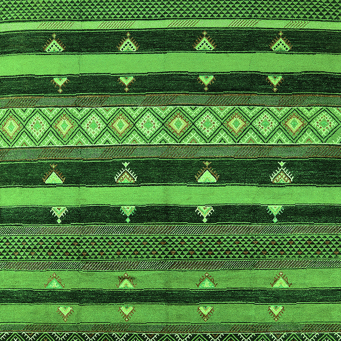 Machine Washable Solid Green Modern Area Rugs, wshurb1262grn