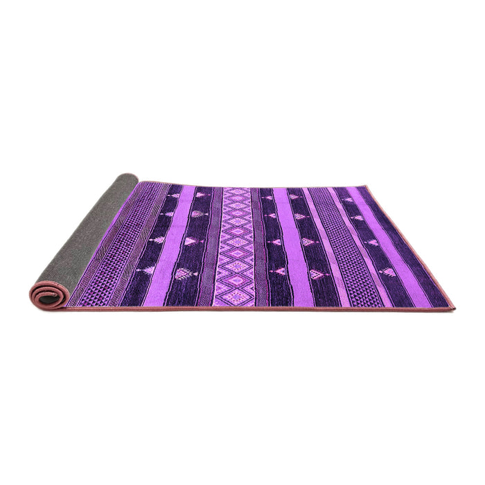 Sideview of Solid Purple Modern Rug, urb1262pur