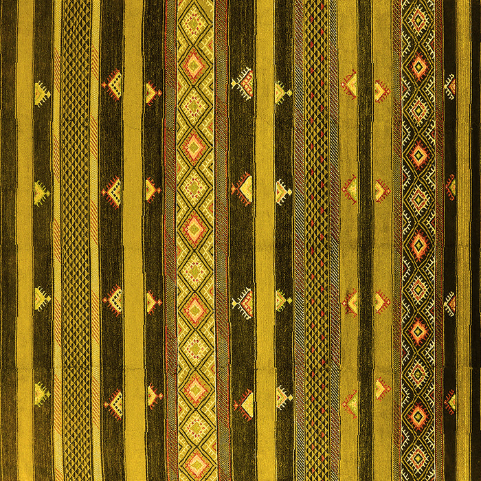 Square Solid Yellow Modern Rug, urb1262yw