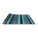 Sideview of Solid Light Blue Modern Rug, urb1263lblu