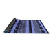 Sideview of Solid Blue Modern Rug, urb1263blu