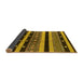 Sideview of Solid Yellow Modern Rug, urb1263yw