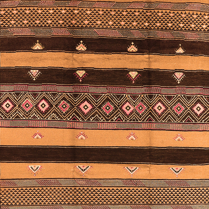 Machine Washable Solid Orange Modern Area Rugs, wshurb1263org