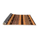 Sideview of Solid Orange Modern Rug, urb1263org