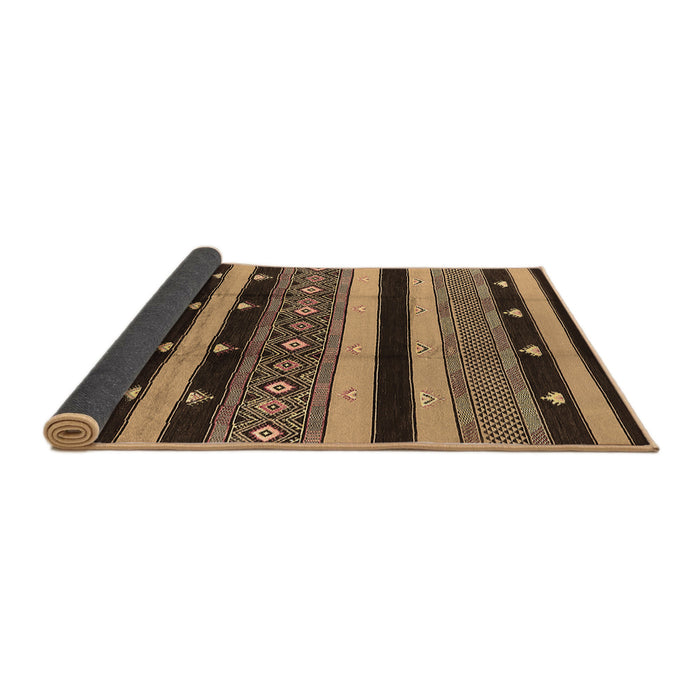 Sideview of Solid Brown Modern Rug, urb1263brn