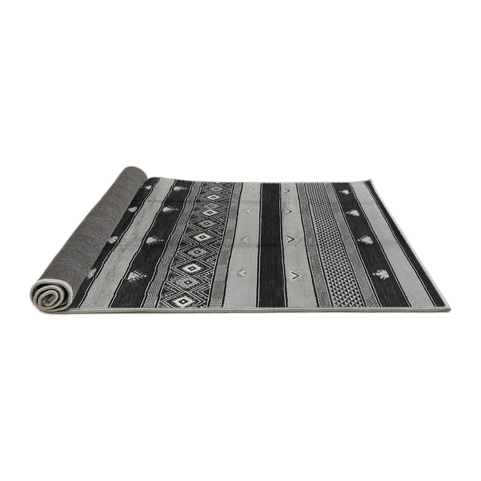 Sideview of Solid Gray Modern Rug, urb1263gry