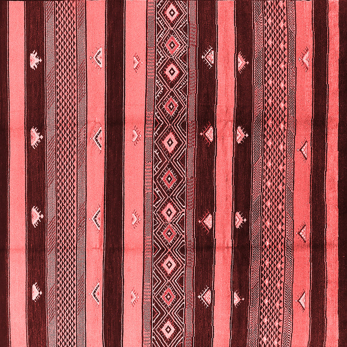 Machine Washable Solid Red Modern Rug, wshurb1263red