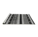 Sideview of Machine Washable Solid Gray Modern Rug, wshurb1263gry