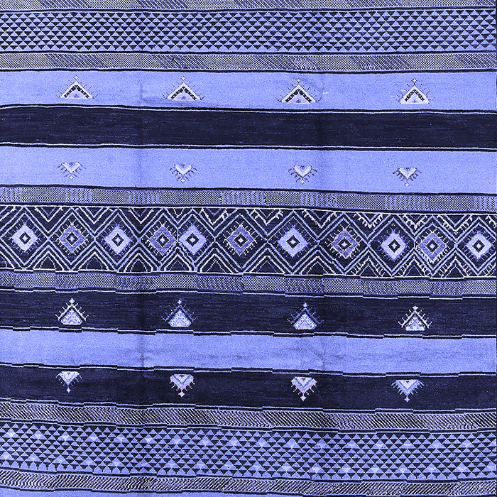 Machine Washable Solid Blue Modern Rug, wshurb1263blu