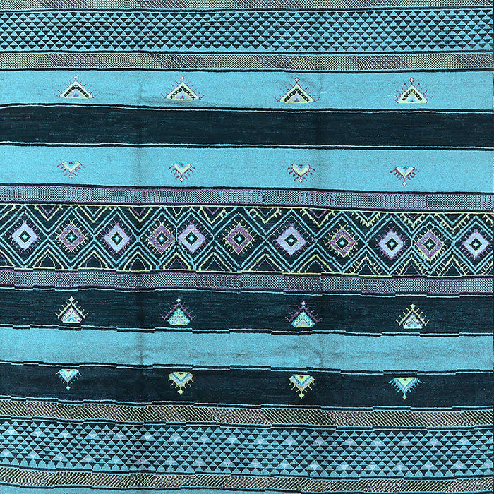 Machine Washable Solid Light Blue Modern Rug, wshurb1263lblu