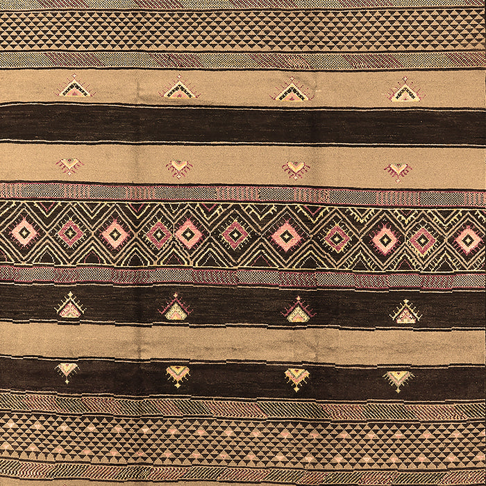 Solid Brown Modern Rug, urb1263brn