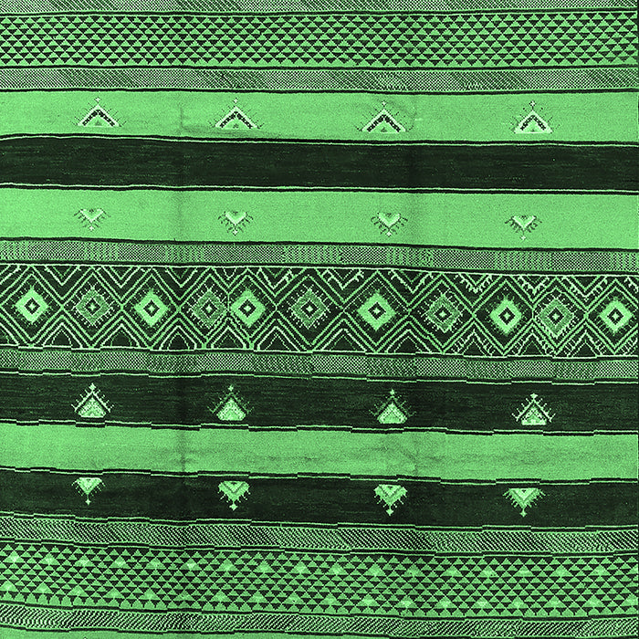 Solid Emerald Green Modern Rug, urb1263emgrn