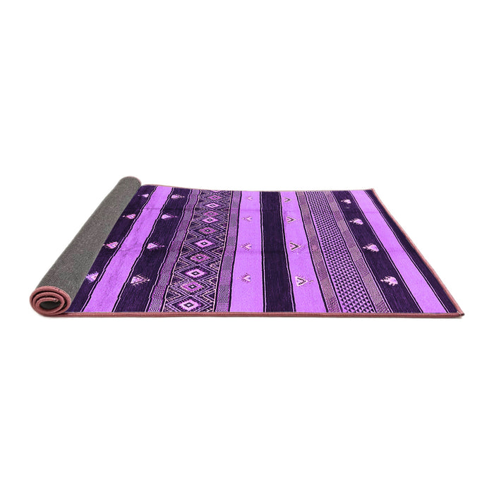Sideview of Solid Purple Modern Rug, urb1263pur