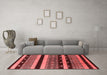 Modern Red Washable Rugs