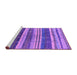 Sideview of Machine Washable Solid Purple Modern Area Rugs, wshurb1264pur