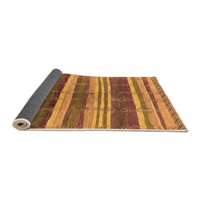 Sideview of Solid Orange Modern Rug, urb1264org