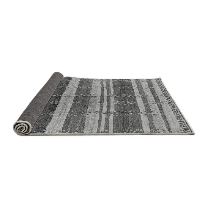 Sideview of Solid Gray Modern Rug, urb1264gry
