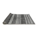 Sideview of Solid Gray Modern Rug, urb1264gry