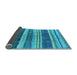 Sideview of Solid Light Blue Modern Rug, urb1264lblu