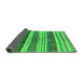 Sideview of Solid Green Modern Rug, urb1264grn