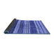 Sideview of Solid Blue Modern Rug, urb1264blu