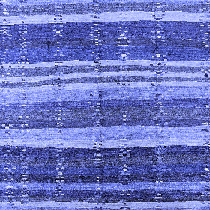 Machine Washable Solid Blue Modern Rug, wshurb1264blu